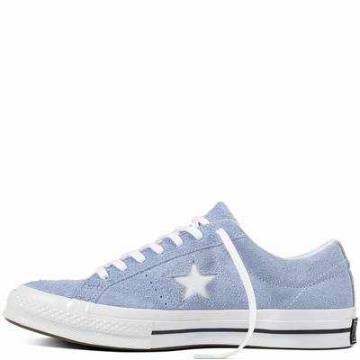 Converse One Star Cotton Candy Low Tops Mens - Blue/White/Black Shoes (654FUILO)